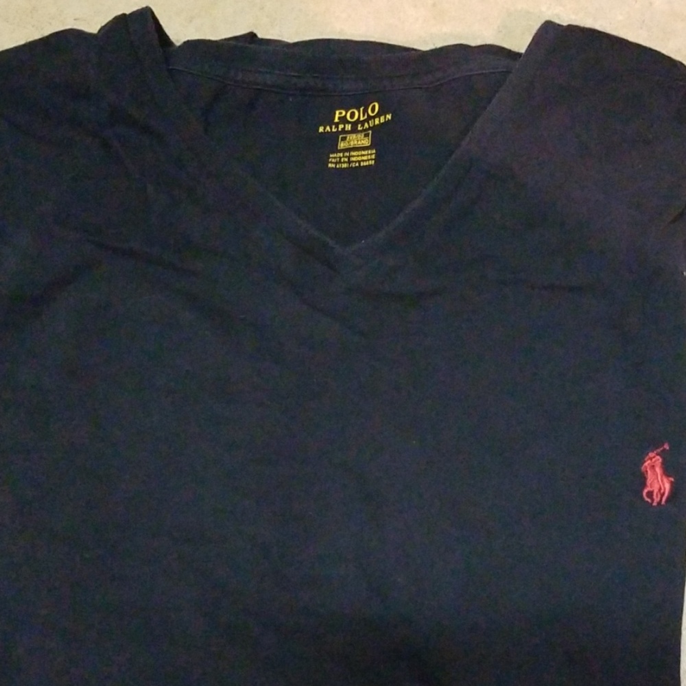 Polo V neck T shirt.